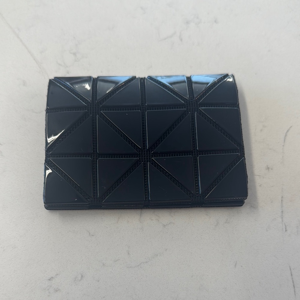 Issey Miyake Black Geometric Wallet
